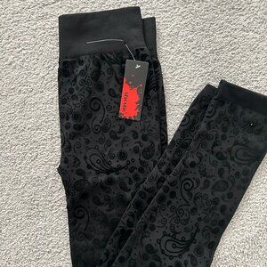 Black Print Leggings